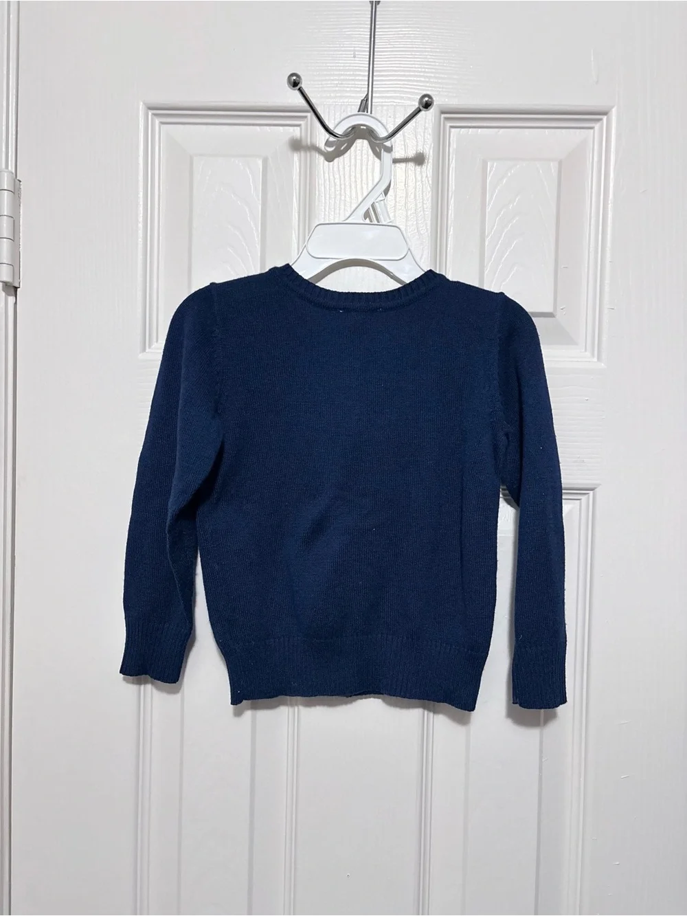Pre-owned Children’s Place Navy Blue Ruffle Cardigan  for girls/Size: 4T